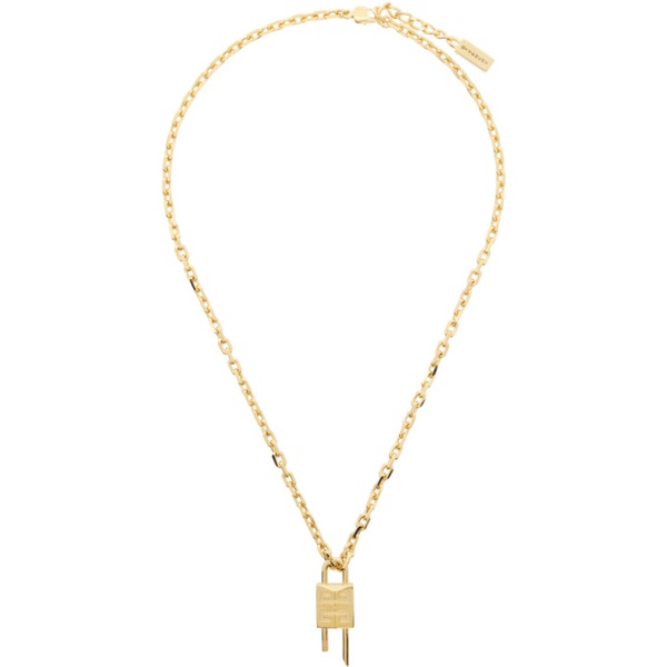 지방시 지방시 Givenchy Gold Mini Lock Necklace 241278F023005
