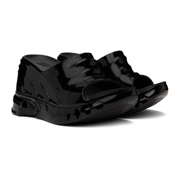지방시 지방시 Givenchy Black Marshmellow Wedge Heeled Sandals 241278F125011