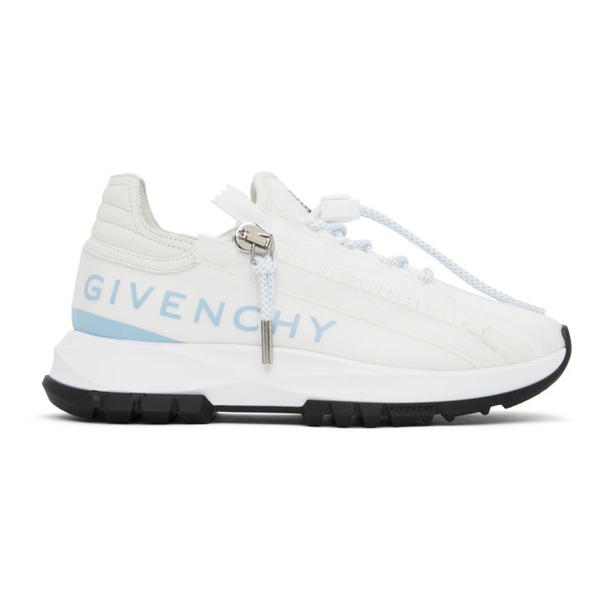 지방시 지방시 Givenchy White Spectre Zip Sneakers 241278F128000