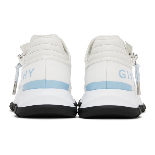 지방시 지방시 Givenchy White Spectre Zip Sneakers 241278F128000