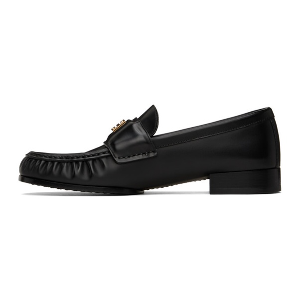 지방시 지방시 Givenchy Black 4G Leather Loafers 241278F121002