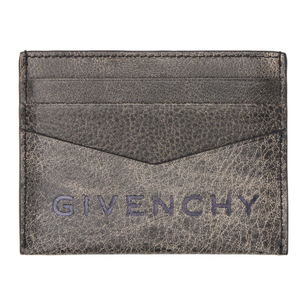 지방시 지방시 Givenchy Black Embossed Card Holder 232278M163011