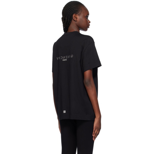 지방시 지방시 Givenchy Black Reverse T-Shirt 241278F110004