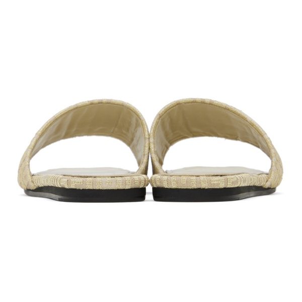 지방시 지방시 Givenchy Beige & Gold 4G Sandals 241278F124006