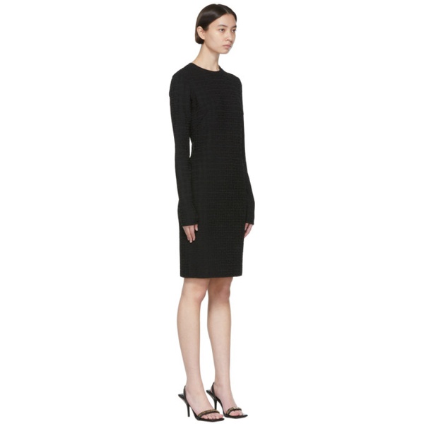 지방시 지방시 Givenchy Black Viscose Midi Dress 222278F054001