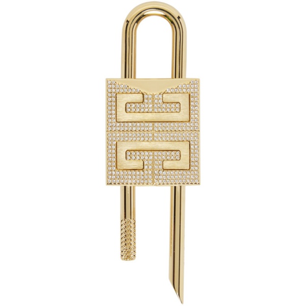 지방시 지방시 Givenchy Gold Small 4G Padlock Keychain 231278M148000