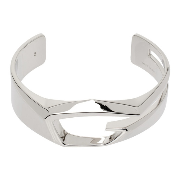 지방시 지방시 Givenchy Silver G Cut Cuff Bracelet 231278M142009