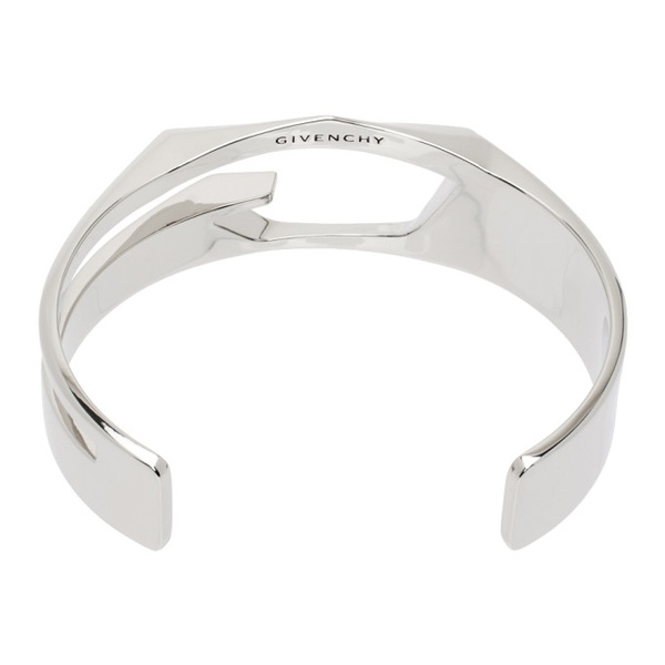 지방시 지방시 Givenchy Silver G Cut Cuff Bracelet 231278M142009