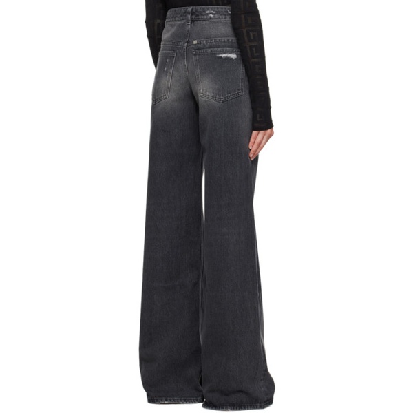 지방시 지방시 Givenchy Black Oversized Jeans 232278F069001
