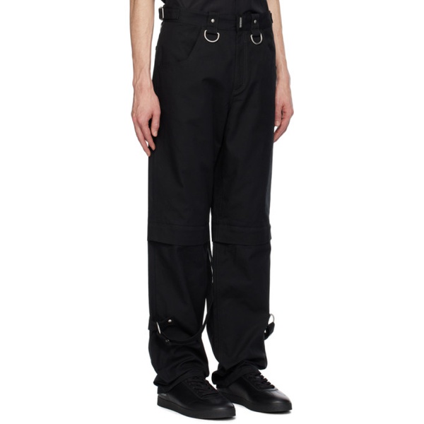 지방시 지방시 Givenchy Black Two-In-One Trousers 241278M191005