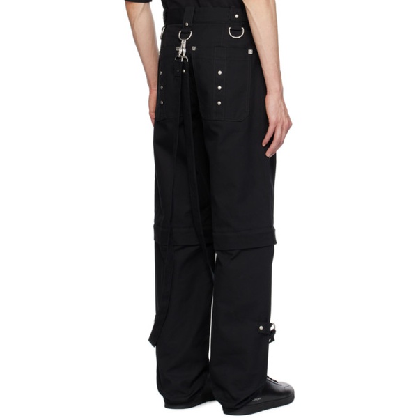 지방시 지방시 Givenchy Black Two-In-One Trousers 241278M191005