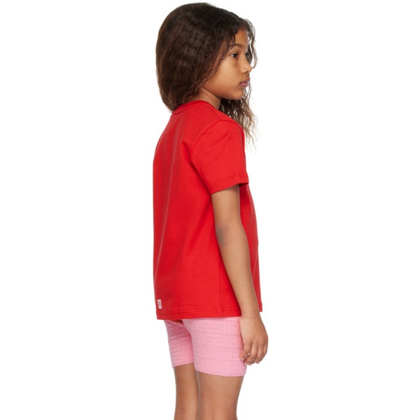 지방시 지방시 Givenchy Kids Red Printed T-Shirt 241278M703004