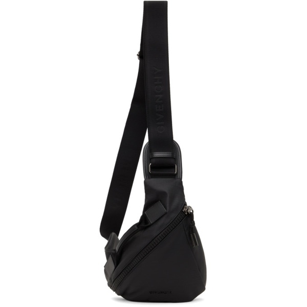 지방시 지방시 Givenchy Black Small G-Zip Triangle Bag 241278M170011