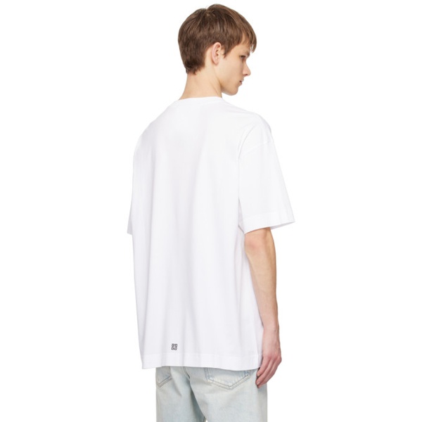 지방시 지방시 Givenchy White Crest T-Shirt 241278M213048