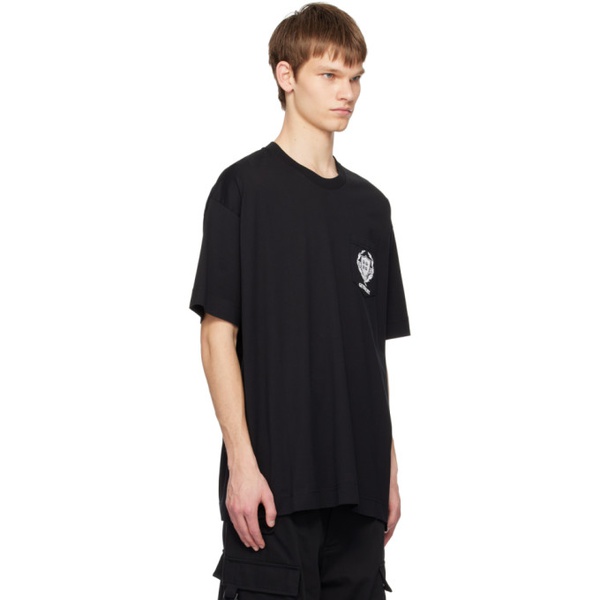 지방시 지방시 Givenchy Black Crest T-Shirt 241278M213047