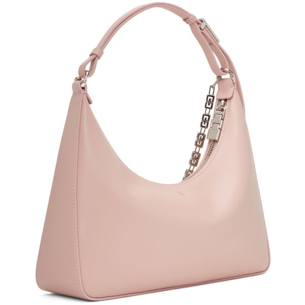 지방시 지방시 Givenchy Pink Small Moon Cut Out Shoulder Bag 221278F048033