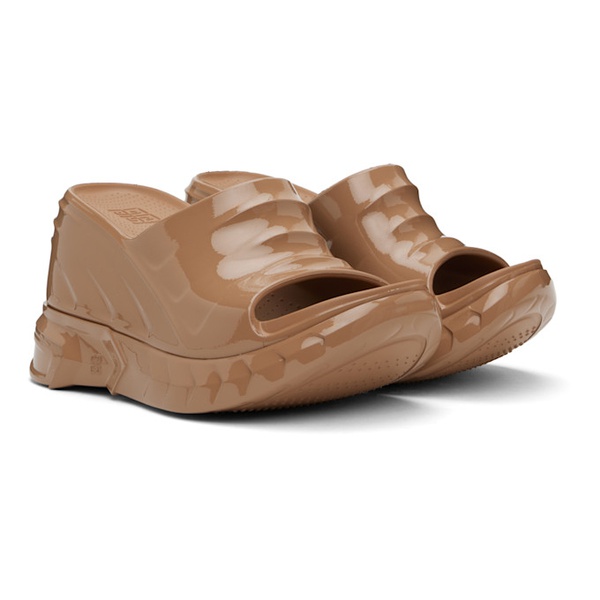 지방시 지방시 Givenchy Beige Marshmallow Wedge Heeled Sandals 241278F125017
