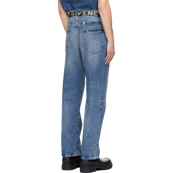 지방시 지방시 Givenchy Blue Faded Jeans 241278M186014
