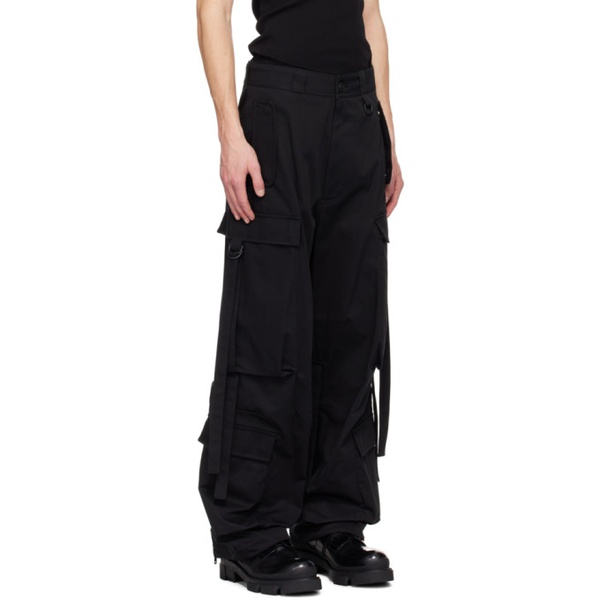 지방시 지방시 Givenchy Black Extended Trim Cargo Pants 241278M188006
