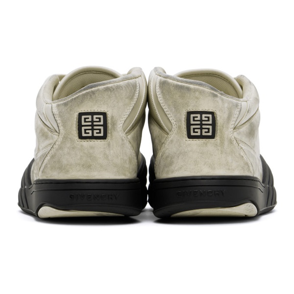 지방시 지방시 Givenchy Beige & Black Skate Nubuck Sneakers 241278M237024