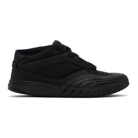 지방시 Givenchy Black Skate Nubuck Sneakers 241278M237031