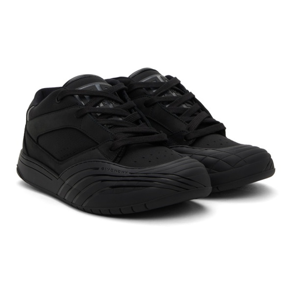 지방시 지방시 Givenchy Black Skate Nubuck Sneakers 241278M237031