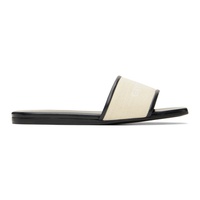 지방시 Givenchy Beige 4G Flat Sandals 241278F124007