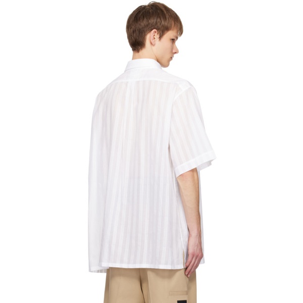 지방시 지방시 Givenchy White Striped Shirt 241278M192025