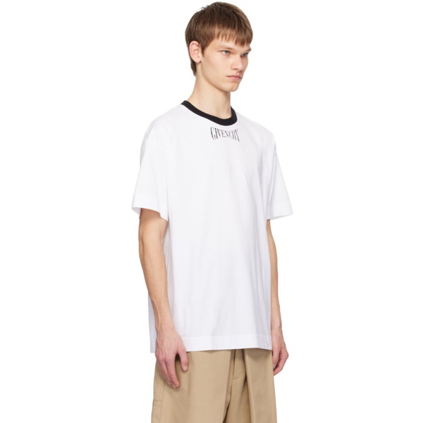 지방시 지방시 Givenchy White Standard-Fit T-Shirt 241278M213051