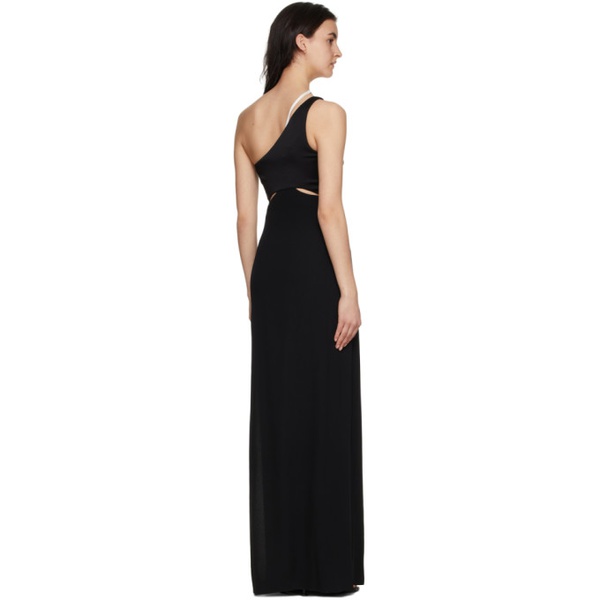 지방시 지방시 Givenchy Black Asymmetric Evening Dress 221278F055000