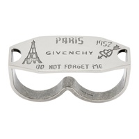 지방시 Givenchy Silver City Ring 241278M147009