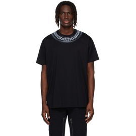 지방시 Givenchy Black Chito 에디트 Edition Embossed Chain T-Shirt 221278M213007