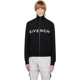지방시 Givenchy Black Embroidered Track Jacket 231278M180010