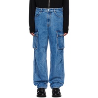 지방시 Givenchy Blue Faded Jeans 232278M186005