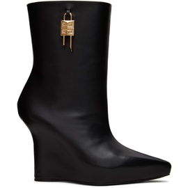 지방시 Givenchy Black G-Lock Ankle Boots 231278F113002