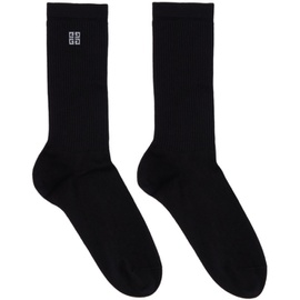 지방시 Givenchy Black Logo Socks 242278M220000