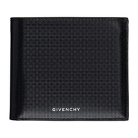지방시 Givenchy Black & Burgundy Billfold 8CC Wallet 242278M164001