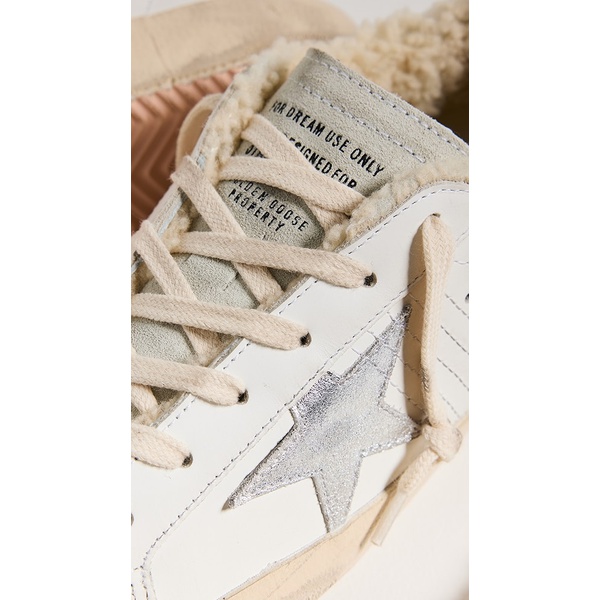 골든구스 골든구스 Golden Goose Super-Star Sneakers with Stitching and Laminated Star GOOSE21348