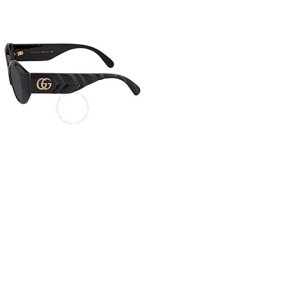 구찌 구찌 Gucci Grey Cat Eye Ladies Sunglasses GG0809S 001 52