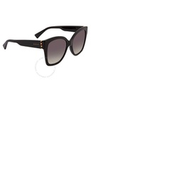 구찌 Gucci Grey Gradient Butterfly Ladies Sunglasses GG0459S 001 54