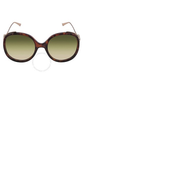 구찌 구찌 Gucci Gradient Green Butterfly Ladies Sunglasses GG0226S 006 56