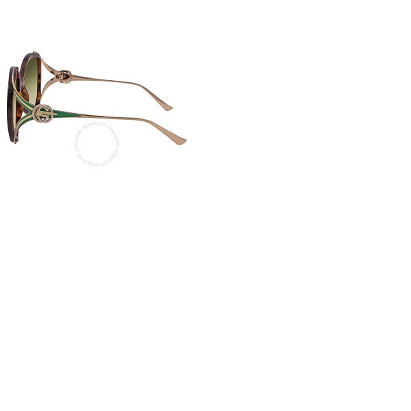 구찌 구찌 Gucci Gradient Green Butterfly Ladies Sunglasses GG0226S 006 56