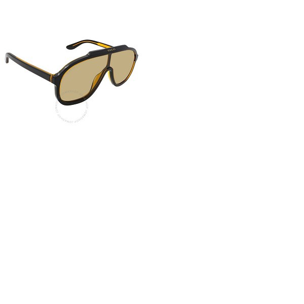 구찌 구찌 Gucci Yellow Pilot Mens Sunglasses GG1038S 003 99