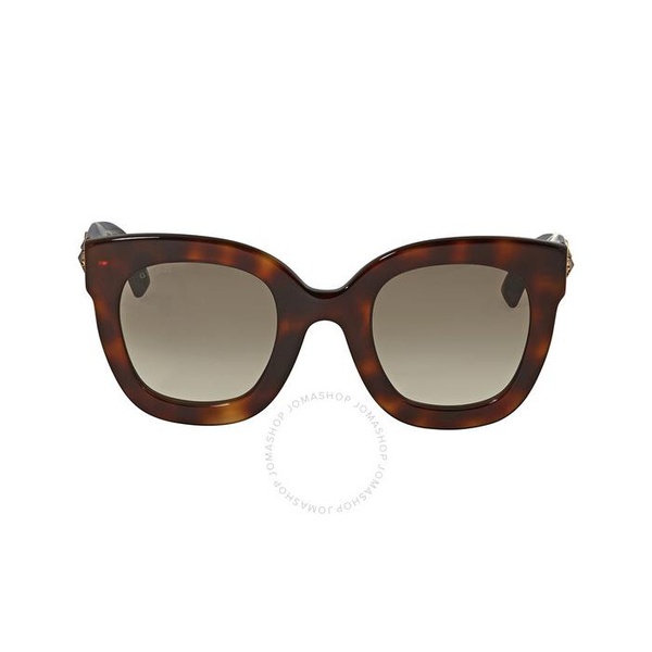 구찌 구찌 Gucci Brown Gradient Butterfly Ladies Sunglasses GG0208S 003 49