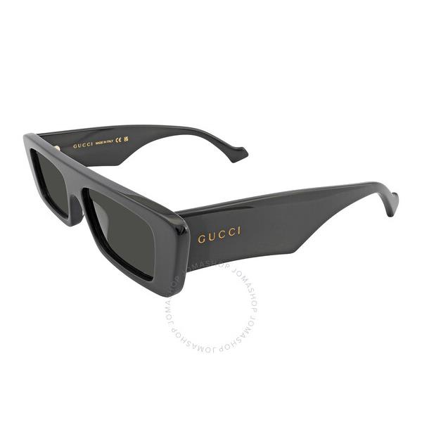 구찌 구찌 Gucci Grey Rectangular Mens Sunglasses GG1331S 001 54