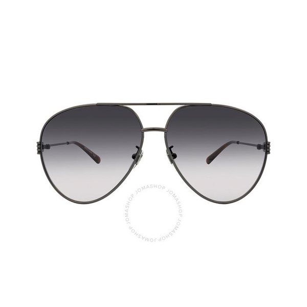 구찌 구찌 Gucci Grey Gradient Pilot Ladies Sunglasses GG1280S 002 62