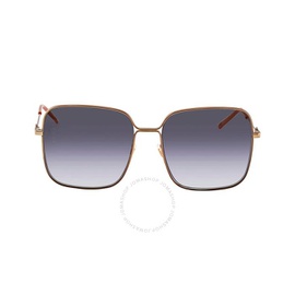 구찌 Gucci Blue Gradient Square Ladies Sunglasses GG0443S 001 60