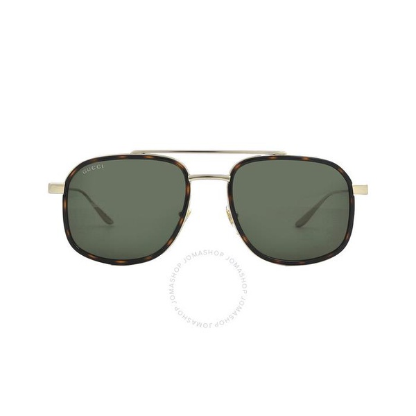 구찌 구찌 Gucci Green Navigator Mens Sunglasses GG1310S 002 56