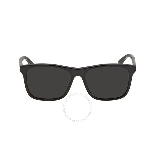 구찌 구찌 Gucci Polarized Grey Square Mens Sunglasses GG0381SN 007 57