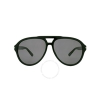 구찌 Gucci Grey Pilot Mens Sunglasses GG1443S 001 58